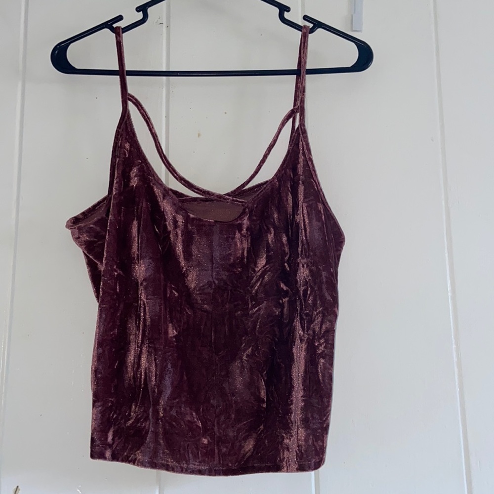 Velour Crop Top